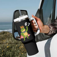 Resist Frog Tumbler With Handle Super American 67 Six Seven Meme - Wonder Print Shop