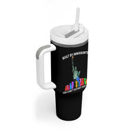 Immigrant Rights Tumbler With Handle Built by Immigrants You Can Not Deport History - Wonder Print Shop