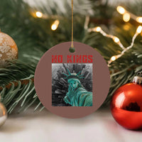 No Kings Ceramic Ornament Statue of Liberty Selfie Freedom - Wonder Print Shop