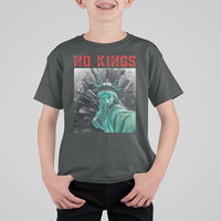 No Kings T Shirt For Kid Statue of Liberty Selfie Freedom - Wonder Print Shop
