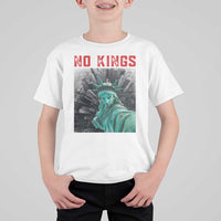 No Kings T Shirt For Kid Statue of Liberty Selfie Freedom - Wonder Print Shop