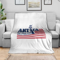Antifa Fascism Patriotic Throw Blanket Antifascist Statue of Liberty - Wonder Print Shop