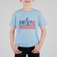 Antifa Fascism Patriotic T Shirt For Kid Antifascist Statue of Liberty - Wonder Print Shop