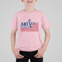Antifa Fascism Patriotic T Shirt For Kid Antifascist Statue of Liberty - Wonder Print Shop