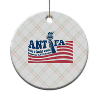 Antifa Fascism Patriotic Ceramic Ornament Antifascist Statue of Liberty - Wonder Print Shop