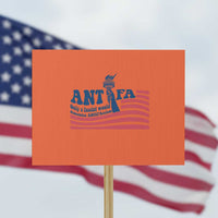 Antifa Fascism Patriotic Protest Sign Antifascist Statue of Liberty - Wonder Print Shop