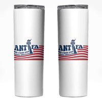 Antifa Fascism Patriotic Skinny Tumbler Antifascist Statue of Liberty - Wonder Print Shop