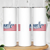 Antifa Fascism Patriotic Skinny Tumbler Antifascist Statue of Liberty - Wonder Print Shop