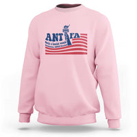 Antifa Fascism Patriotic Sweatshirt Antifascist Statue of Liberty - Wonder Print Shop
