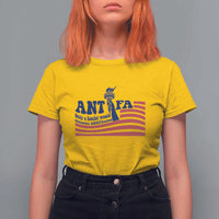 Antifa Fascism Patriotic T Shirt For Women Antifascist Statue of Liberty - Wonder Print Shop