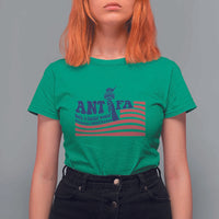 Antifa Fascism Patriotic T Shirt For Women Antifascist Statue of Liberty - Wonder Print Shop