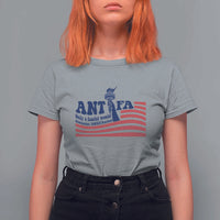 Antifa Fascism Patriotic T Shirt For Women Antifascist Statue of Liberty - Wonder Print Shop