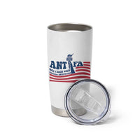 Antifa Fascism Patriotic Tumbler Cup Antifascist Statue of Liberty - Wonder Print Shop
