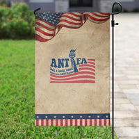 Antifa Fascism Patriotic Garden Flag Antifascist Statue of Liberty