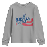 Antifa Fascism Patriotic Youth Sweatshirt Antifascist Statue of Liberty - Wonder Print Shop