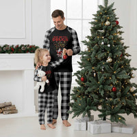 Santa Christmas Plaid Pajama Set AIDS Awwanrness Red Ribbon HIV Support - Wonder Print Shop
