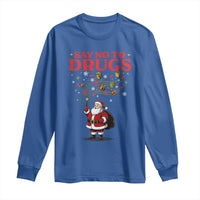 Santa Christmas Long Sleeve Shirt AIDS Awwanrness Red Ribbon HIV Support - Wonder Print Shop