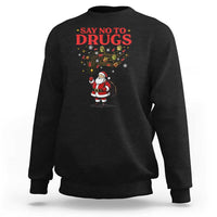 Santa Christmas Sweatshirt AIDS Awwanrness Red Ribbon HIV Support - Wonder Print Shop