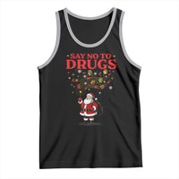 Santa Christmas Tank Top AIDS Awwanrness Red Ribbon HIV Support - Wonder Print Shop