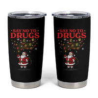 Santa Christmas Tumbler Cup AIDS Awwanrness Red Ribbon HIV Support - Wonder Print Shop