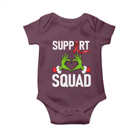 Red Ribbon AIDS Awareness Baby Onesie Elf Hand Christmas HIV Support - Wonder Print Shop