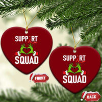 Red Ribbon AIDS Awareness Ceramic Ornament Elf Hand Xmas HIV Support - Wonder Print Shop