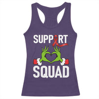 Red Ribbon AIDS Awareness Racerback Tank Top Elf Hand Christmas HIV Support - Wonder Print Shop