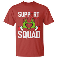 Red Ribbon AIDS Awareness T Shirt Elf Hand Christmas HIV Support - Wonder Print Shop