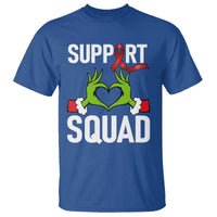 Red Ribbon AIDS Awareness T Shirt Elf Hand Christmas HIV Support - Wonder Print Shop
