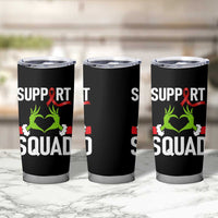 Red Ribbon AIDS Awareness Tumbler Cup Elf Hand Christmas HIV Support - Wonder Print Shop
