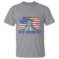Funny American T Shirt Statue of Liberty WTF USA Freedom Satire - Wonder Print Shop