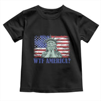 Funny American Toddler T Shirt Statue of Liberty WTF USA Freedom Satire - Wonder Print Shop
