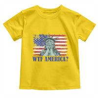 Funny American Toddler T Shirt Statue of Liberty WTF USA Freedom Satire - Wonder Print Shop