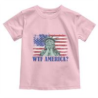 Funny American Toddler T Shirt Statue of Liberty WTF USA Freedom Satire - Wonder Print Shop