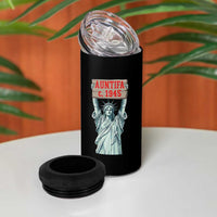Antifa Fascism 4 in 1 Can Cooler Tumbler Statue of Liberty Anti Fascism Patriotic - Wonder Print Shop