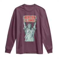 Antifa Fascism Long Sleeve Shirt Statue of Liberty Anti Fascism Patriotic - Wonder Print Shop