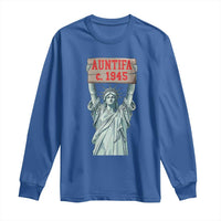 Antifa Fascism Long Sleeve Shirt Statue of Liberty Anti Fascism Patriotic - Wonder Print Shop