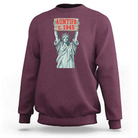 Antifa Fascism Sweatshirt Statue of Liberty Anti Fascism Patriotic - Wonder Print Shop
