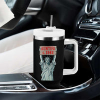 Antifa Fascism Tumbler With Handle Statue of Liberty Anti Fascism Patriotic - Wonder Print Shop
