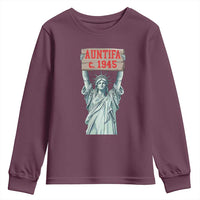 Antifa Fascism Youth Sweatshirt Statue of Liberty Anti Fascism Patriotic - Wonder Print Shop