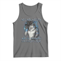Not Now Kitten Daddy Increasing Shareholder Value Tank Top Funny Werewolf Meme Sarcastic