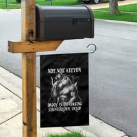 Not Now Kitten Daddy Increasing Shareholder Value Garden Flag Funny Alpha Wolf Meme