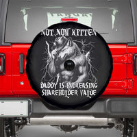 Not Now Kitten Daddy Increasing Shareholder Value Spare Tire Cover Funny Alpha Wolf Meme