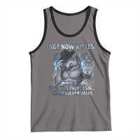 Not Now Kitten Daddy Increasing Shareholder Value Tank Top Funny Wolf Meme