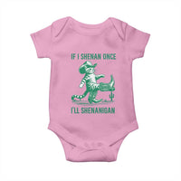 Cowboy Cat St Patrick Day Baby Onesie If I Shenan Once I'll Shenanigan
