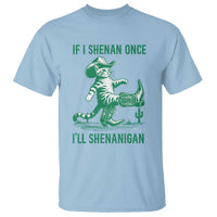 Cowboy Cat St Patrick Day T Shirt If I Shenan Once I'll Shenanigan