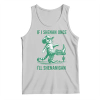 Cowboy Cat St Patrick Day Tank Top If I Shenan Once I'll Shenanigan