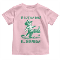 Cowboy Cat St Patrick Day Toddler T Shirt If I Shenan Once I'll Shenanigan