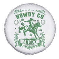 Cowboy St Patrick's Day Spare Tire Cover Howdy Go Lucky