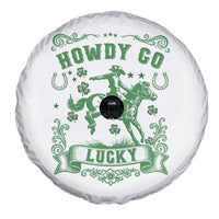 Cowboy St Patrick's Day Spare Tire Cover Howdy Go Lucky